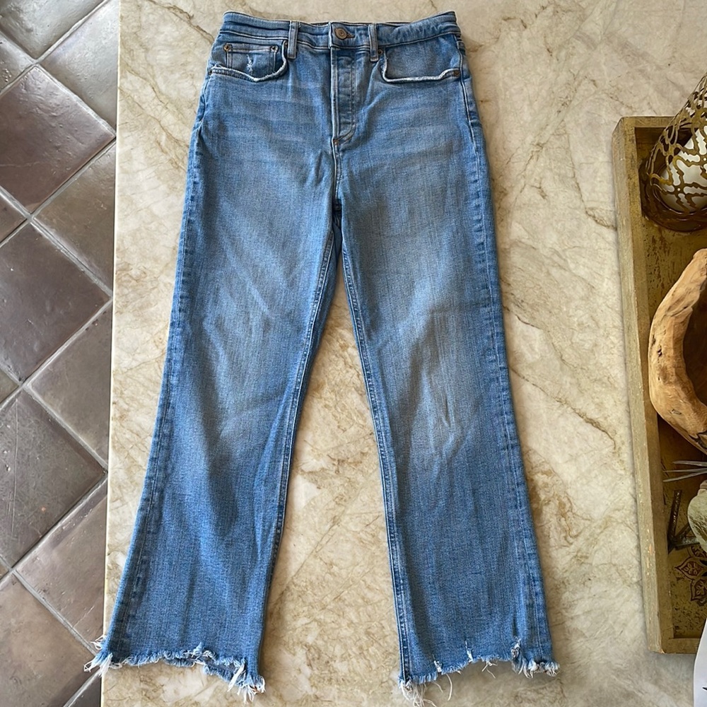 Zara | straight leg | light blue denim jeans